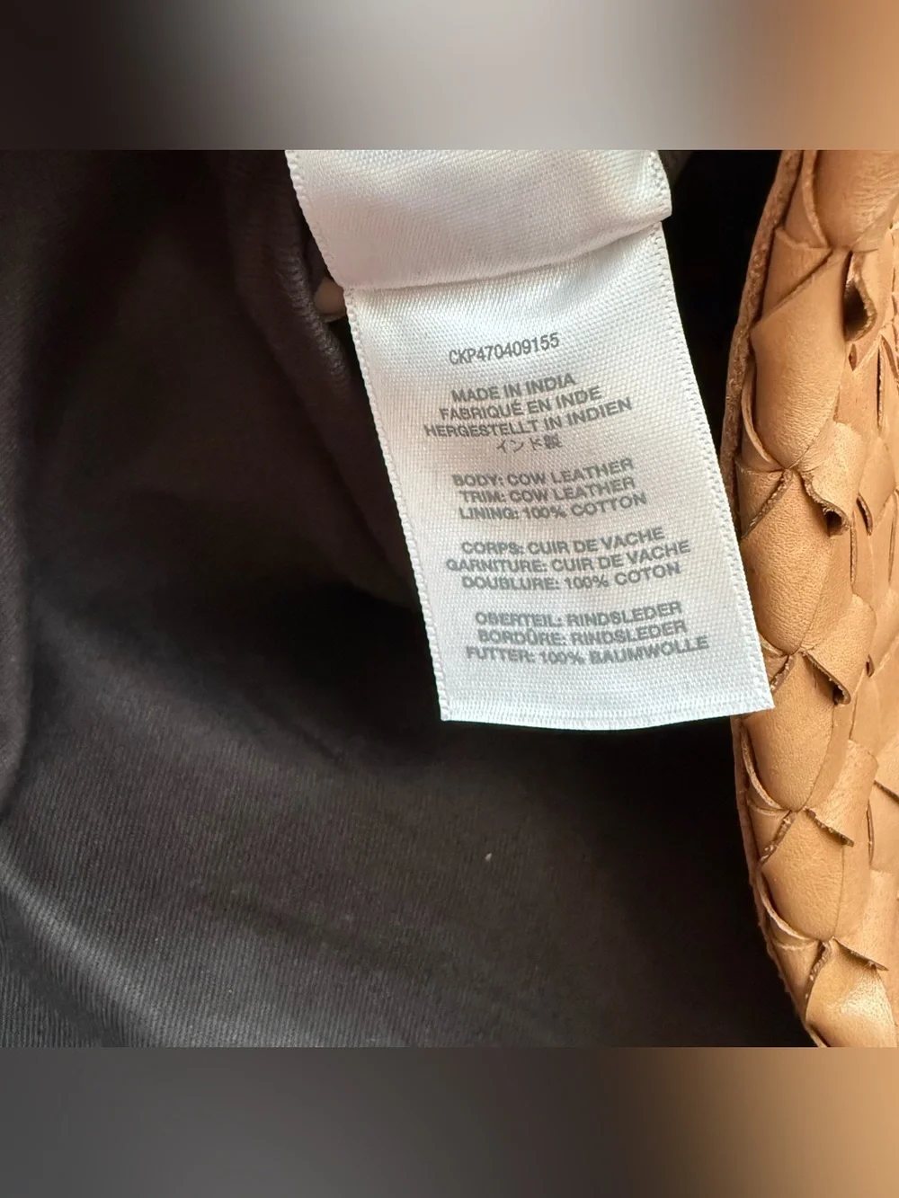 Madewell Woven Leather Tote – Cognac Brown